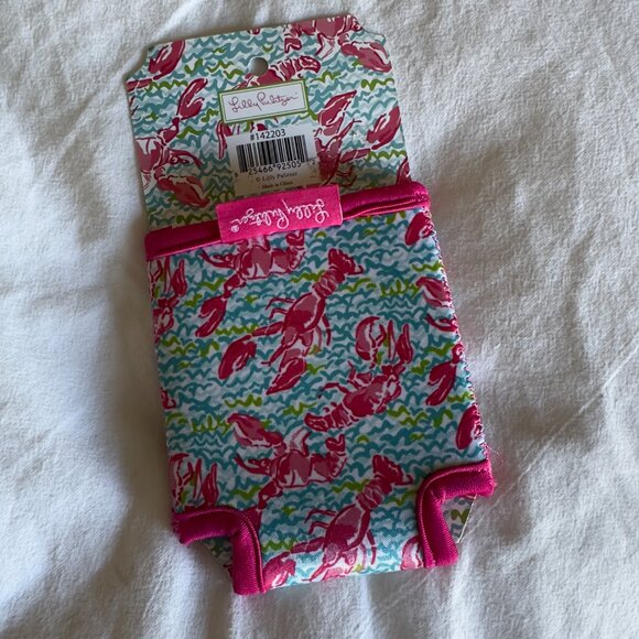 Lilly Pulitzer Lobstah Roll Print Koozies NEW - Picture 2 of 2